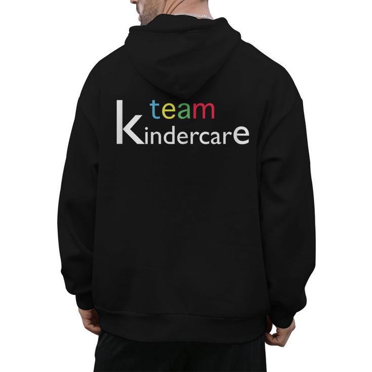 Team Kindercare Teacher Back To School Shirt T-Shirt Men's Hoodie Back Print
