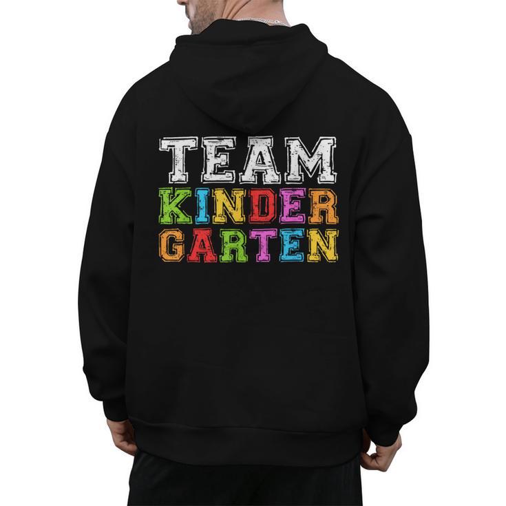 Team Kindergarten Shirt Boy Girl Teacher Graduation Men's Hoodie Back Print