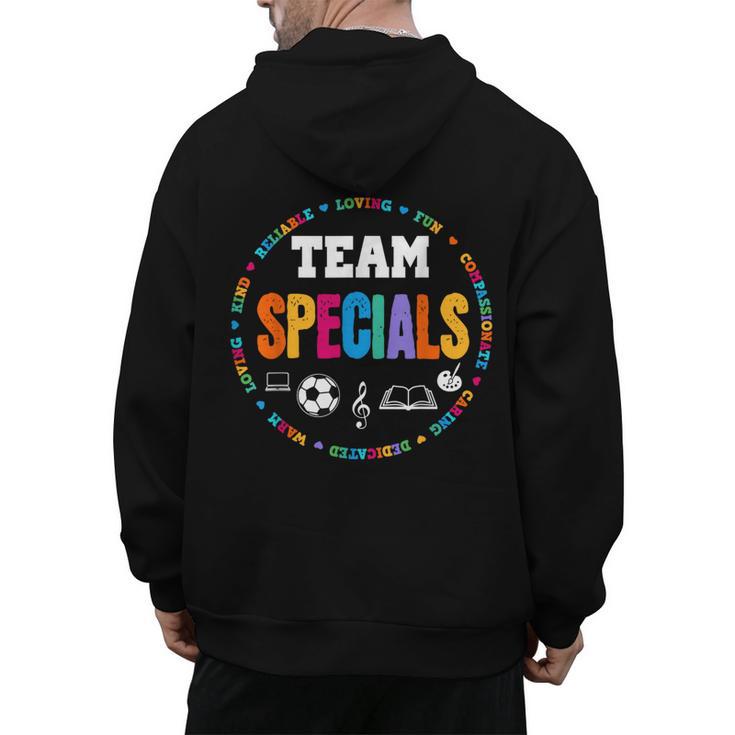 TEAM Specials Teacher TRIBE Squad Back To Primary School Men's Hoodie Back Print