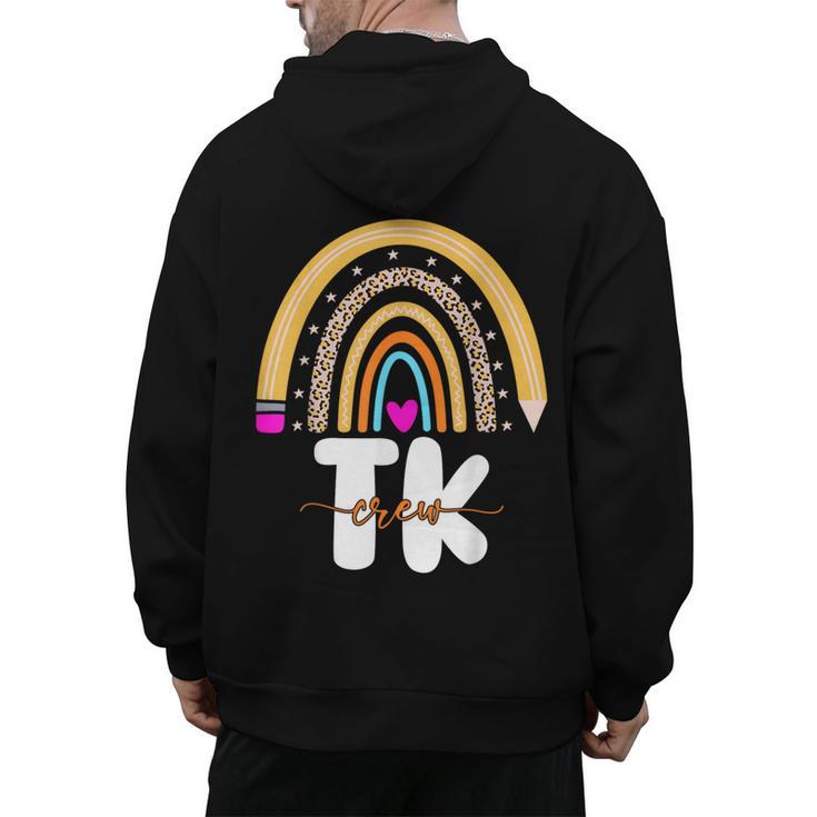 Team TK Transitional Kindergaten TK Crew Squad Teacher Kids Men's Hoodie Back Print