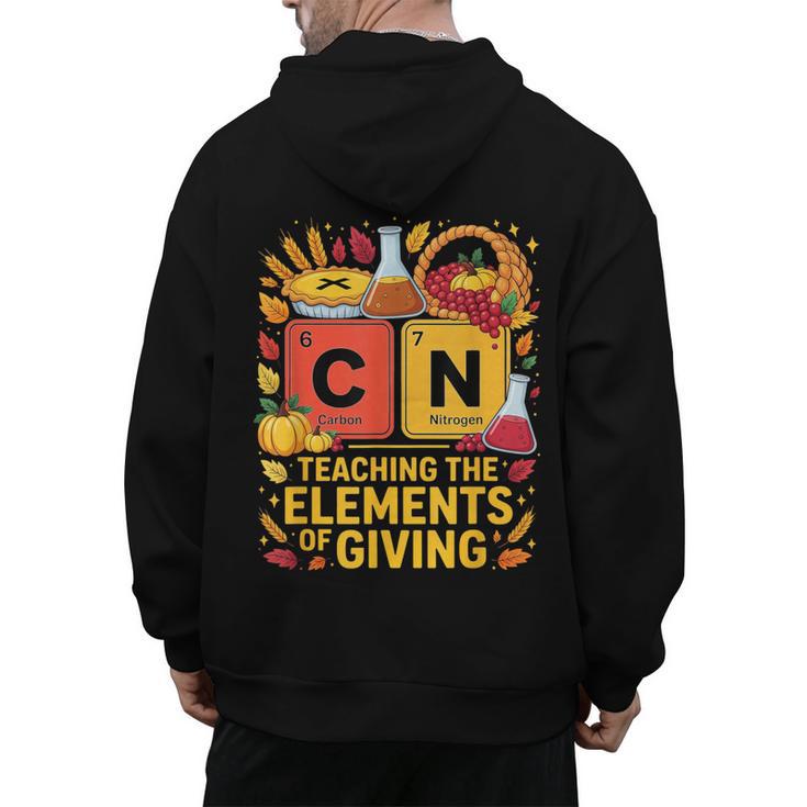 Thanksgiving 67 Meme Science Teacher Periodic Table Women Men's Hoodie Back Print