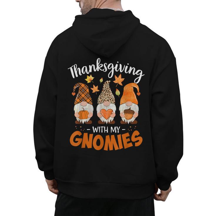 Thanksgiving Shirts For Women With My Gnomies Teachers Gnome Men's Hoodie Back Print