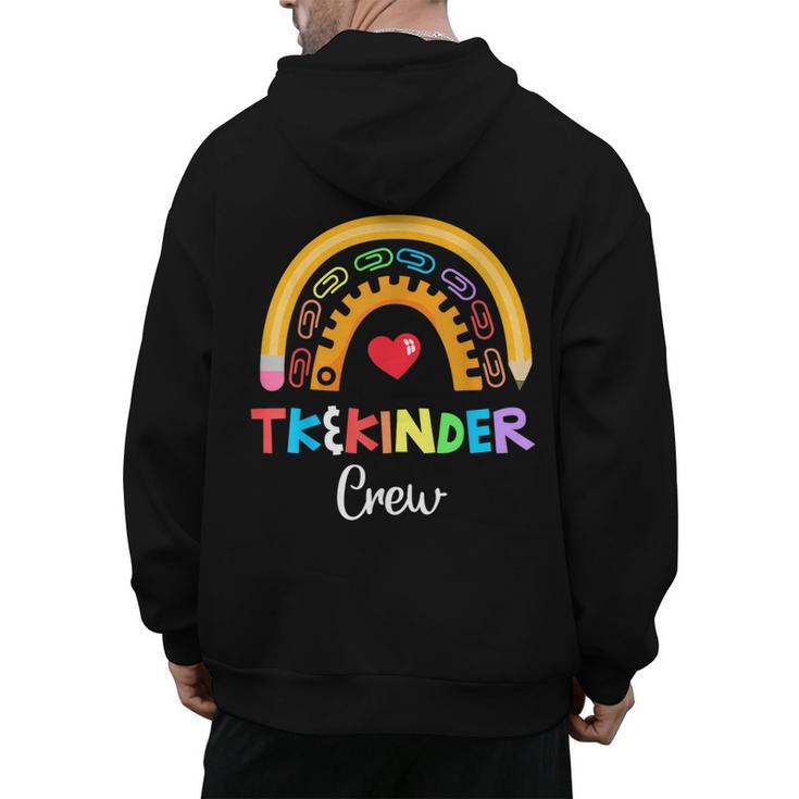 TK And Kinder Crew TK Teacher Transitional Kindergarten PreK Men's Hoodie Back Print