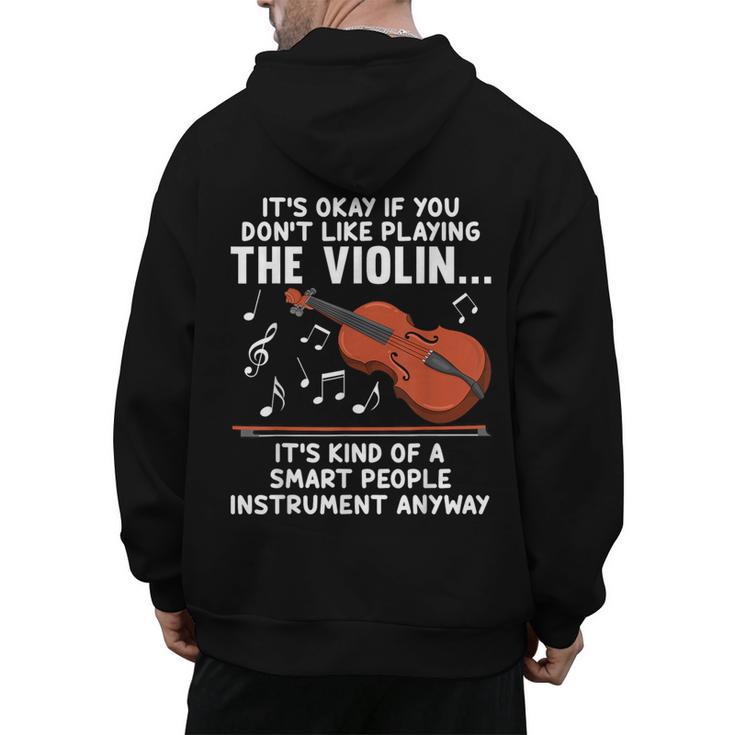 Violin Player Costume For Men Women Violin Teacher Violinist Men's Hoodie Back Print
