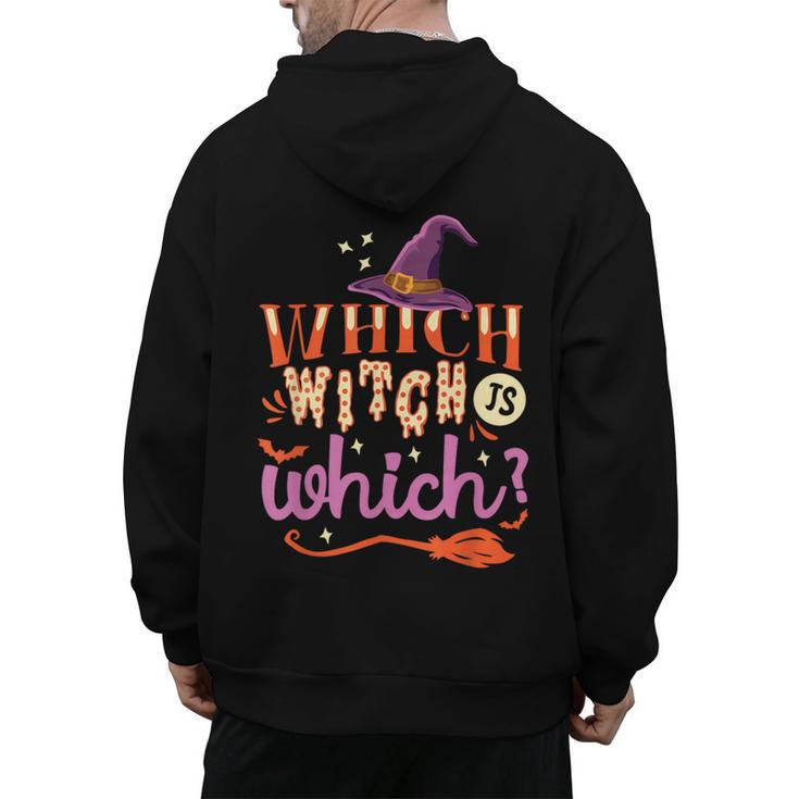 Which Witch Is Which Halloween English Teacher Men's Hoodie Back Print