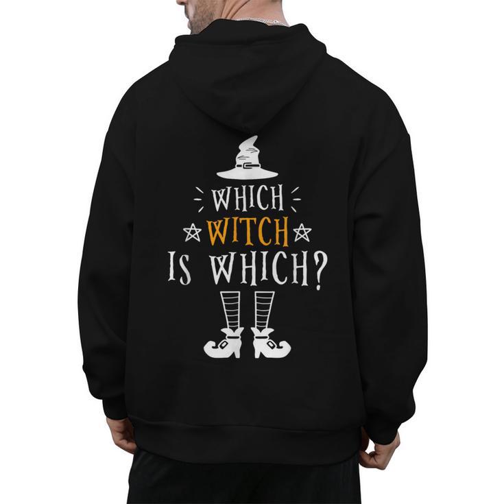 Which Witch Is Which Halloween Grammar Teacher Costume Men's Hoodie Back Print