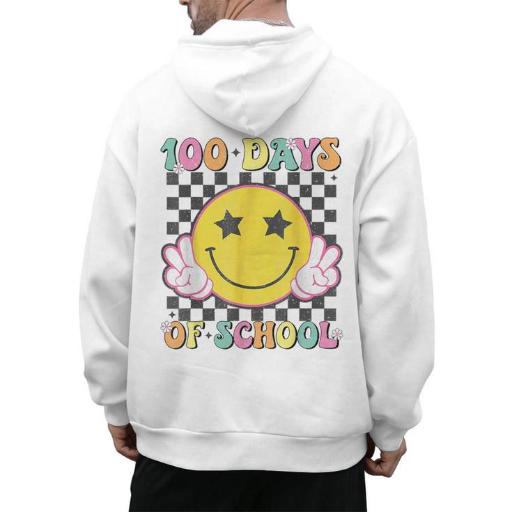 100th Day Of School Teacher Kids 100 Days Of School Men's Hoodie Back Print