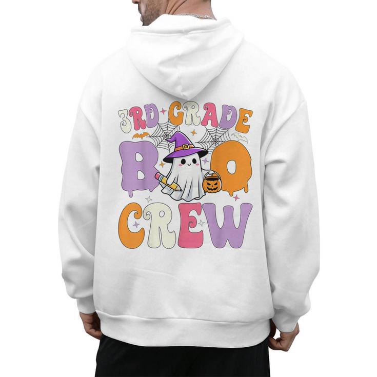 3rd Grade Boo Crew Spooky Third Grade Halloween Teacher Men's Hoodie Back Print