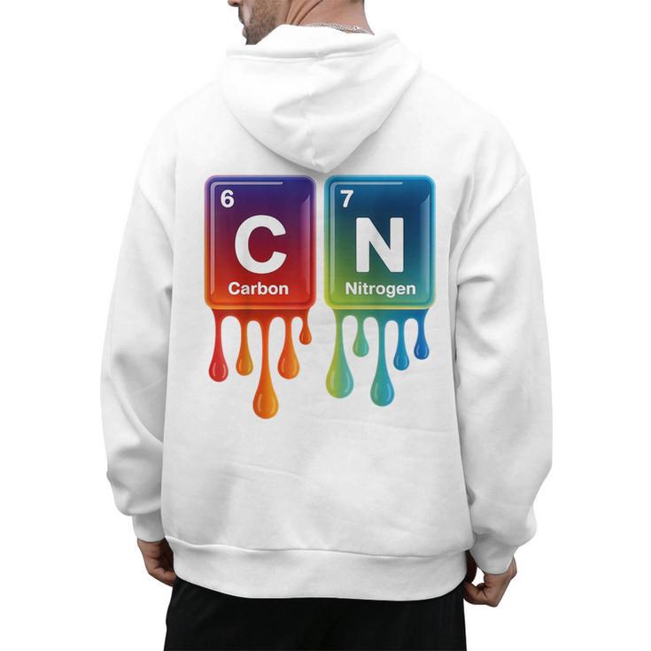 6 7 Science Chemistry Teacher Periodic Table Meme Tee Men's Hoodie Back Print