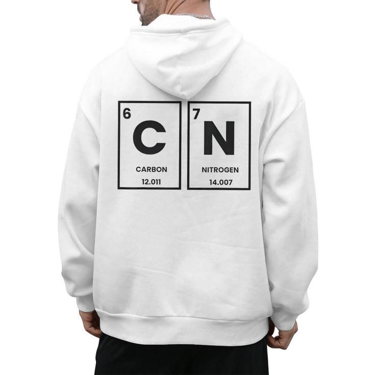 67 Meme Teacher Science Periodic Table Men's Hoodie Back Print