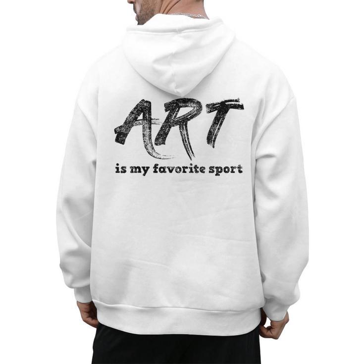 Art Teacher Men's Hoodie Back Print