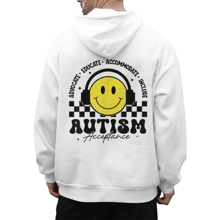 Autism Awareness Acceptance Special Education Teacher Kids Men's Hoodie Back Print