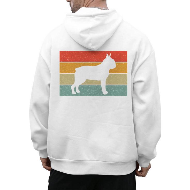 Boston Terrier Dog Lover Retro Vintage Cool For Dog Owner Men's Hoodie Back Print