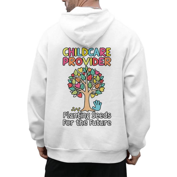 Childcare Provider Job Daycare Provider Daycare Teacher Men's Hoodie Back Print