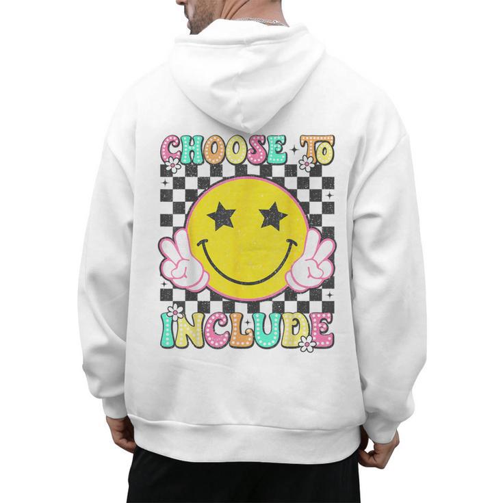 Choose To Include Special Education Teacher Autism Awareness Men's Hoodie Back Print
