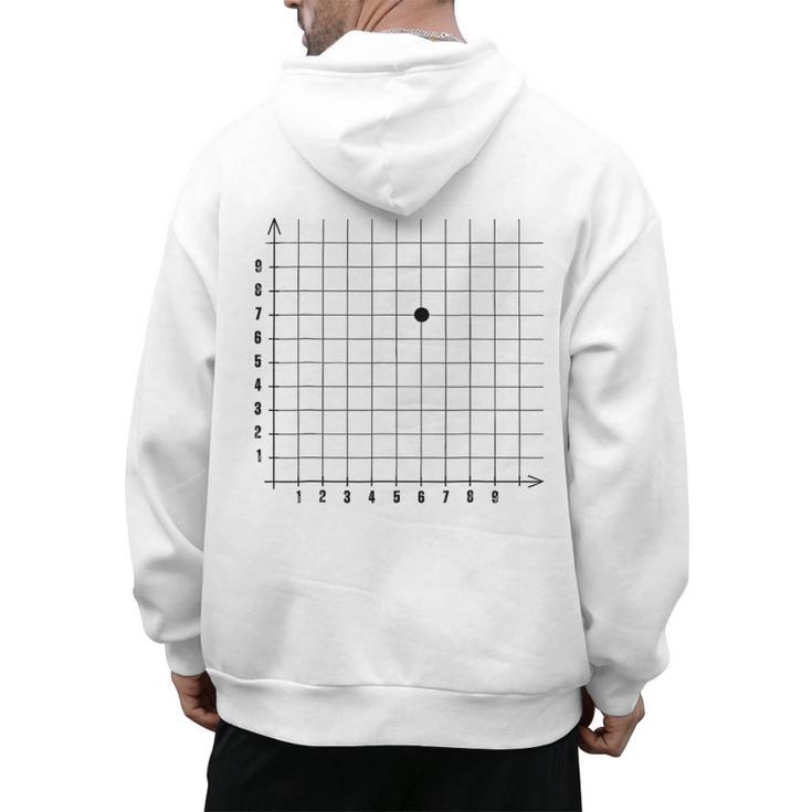 Coordinate 67 67 Math 67 Teacher Math Lover Boys Kids Men's Hoodie Back Print