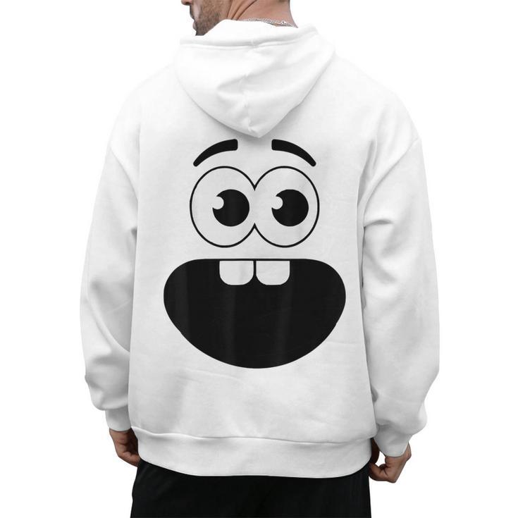 Creepy Carrots Face Teacher Halloween Costume Matching Men's Hoodie Back Print, trending gift Creepy Carrots Face Teacher Halloween Costume Matching Men's Hoodie Back Print, trending gift