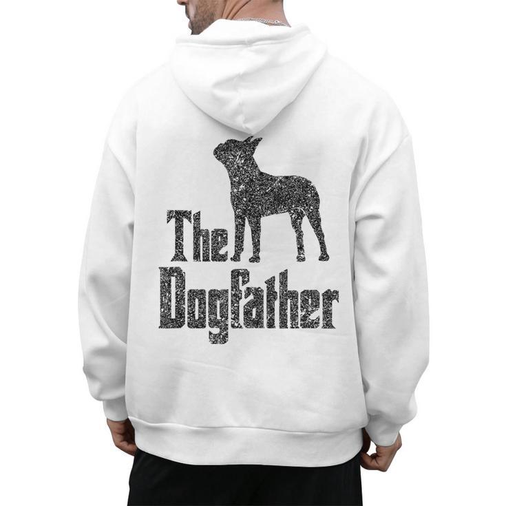 The Dogfather Boston Terrier Dog Funny Dog Gift T-Shirt For Men Women Girls Kids Men's Hoodie Back Print