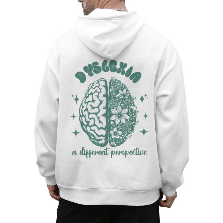Dyslexia A Different Perspective Dyslexia Specialist Teacher Men's Hoodie Back Print