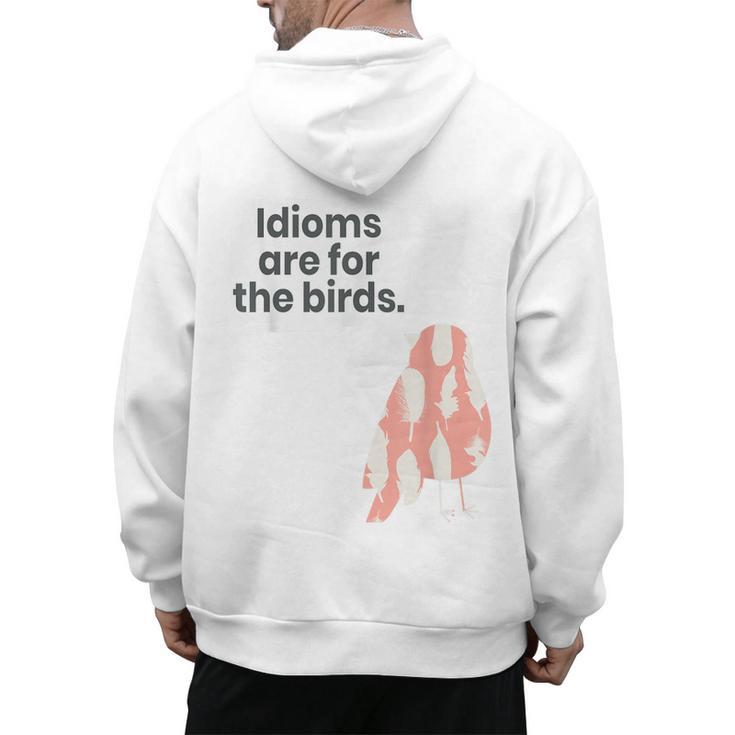 English Teachers Idiom Joke Grammar Police Literature Lovers Men Women Girls Kids Men's Hoodie Back Print