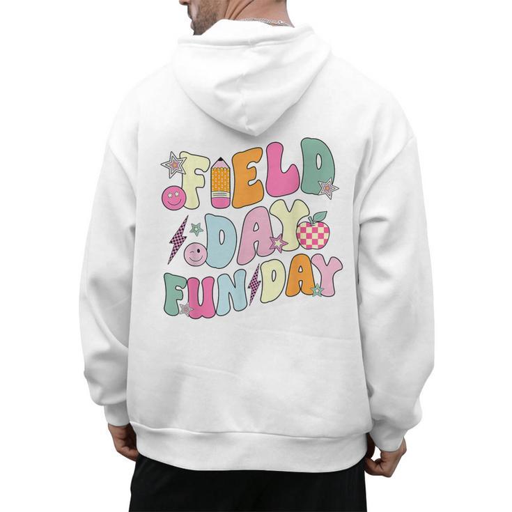 Field Day Fun Day Last Day Of School Teacher Student Men's Hoodie Back Print