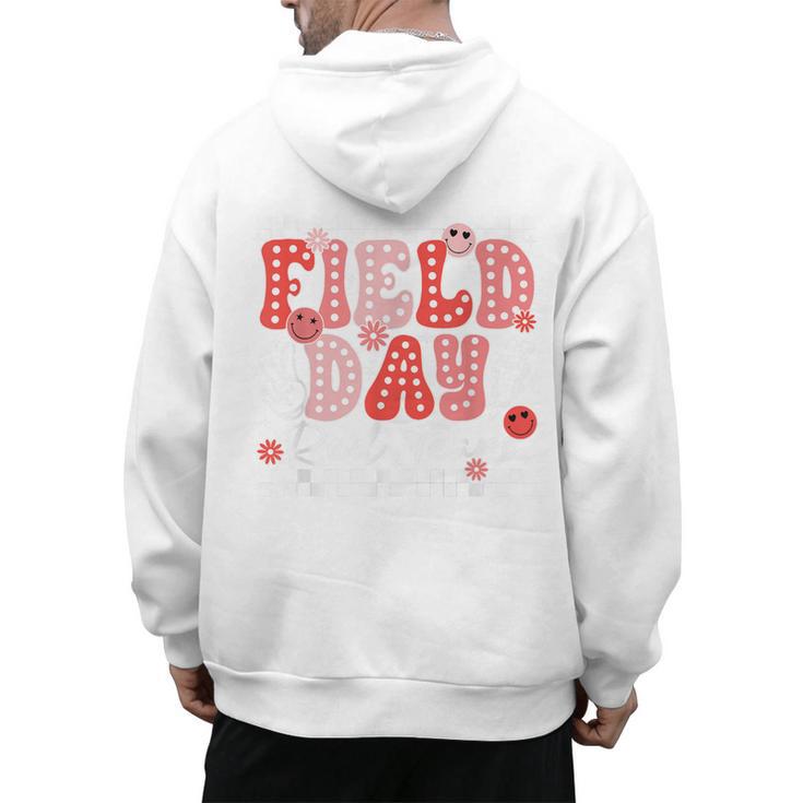 Field Day Red Team Outdoor Field Day Games For Kids Teacher Men's Hoodie Back Print