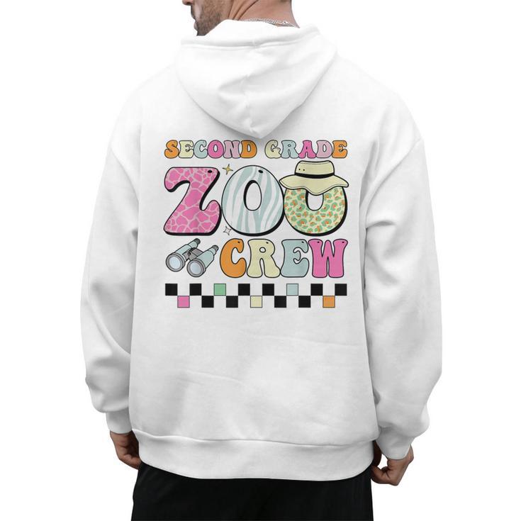 Field Zoo Trip Shirt For Teacher Second Grade Crew Men's Hoodie Back Print