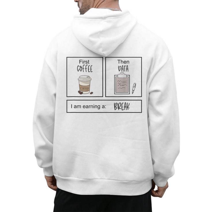 First Coffee Then IEP Teacher SPED Teacher Coffee Lover Men's Hoodie Back Print