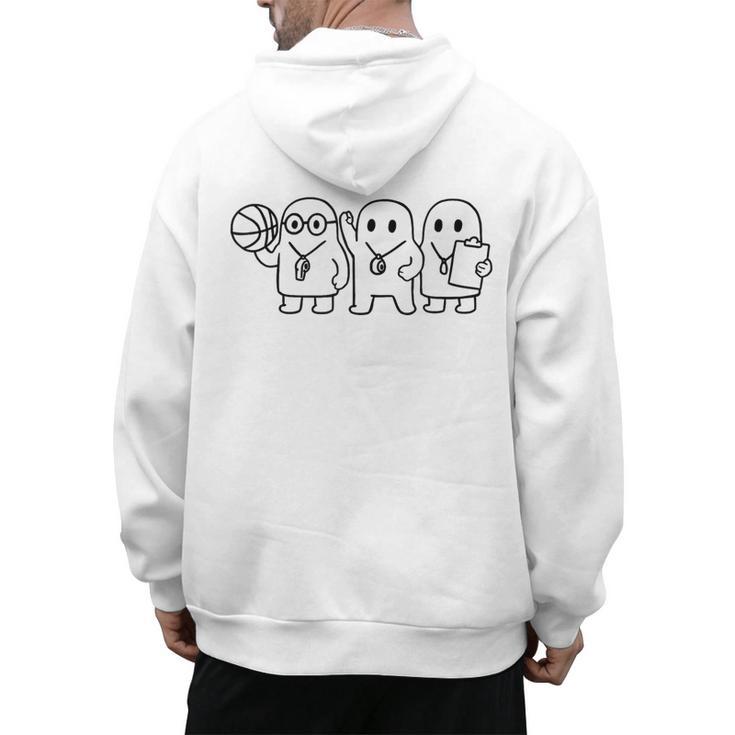 Ghost Costume Gym Physical Education Teacher PE Coach Men's Hoodie Back Print