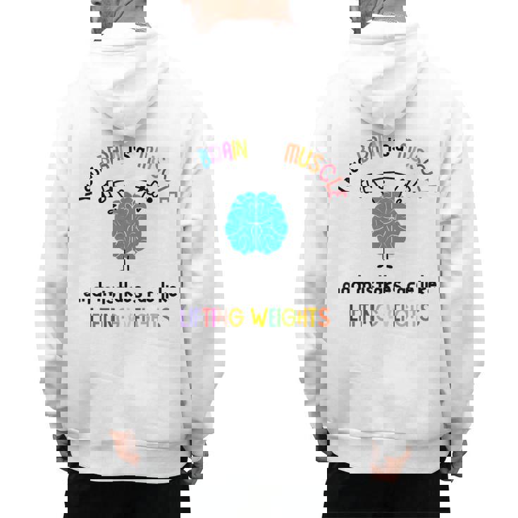 Growth Mindset Tee Teacher Quotes Men Women Kids Men&#x27;s Hoodie Back Print