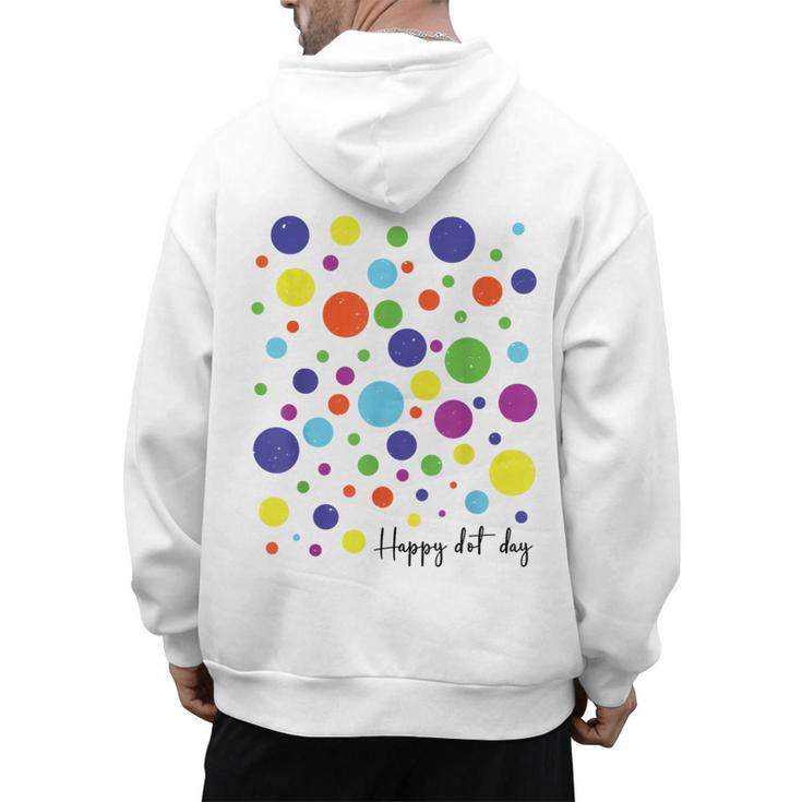 Happy Dot Day 2025 Polka Dot Boys Girls Kids Teacher Dot Day Men's Hoodie Back Print