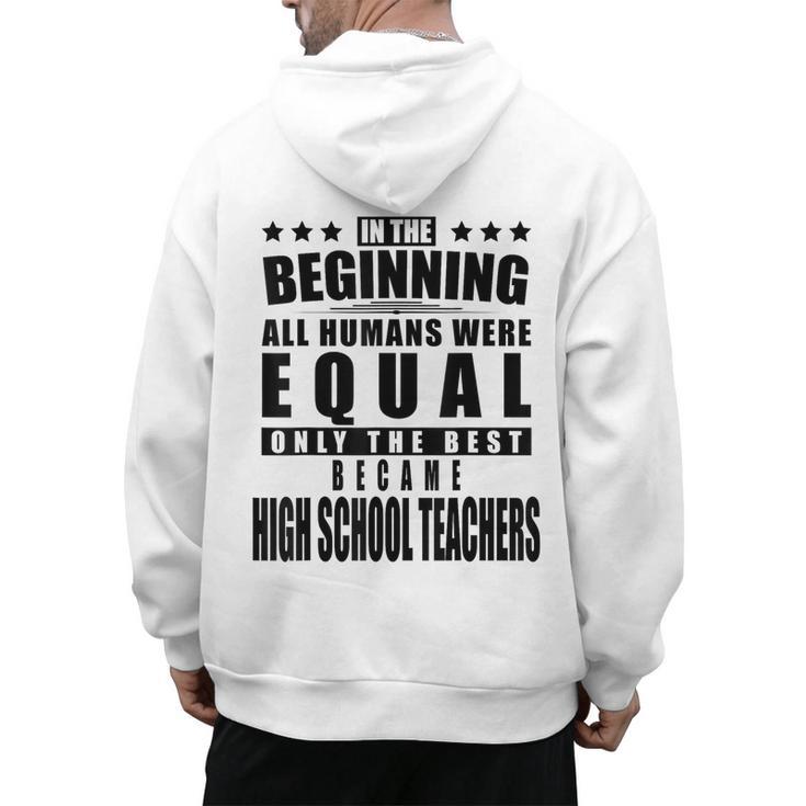 High School Teacher Personalized Men's Hoodie Back Print