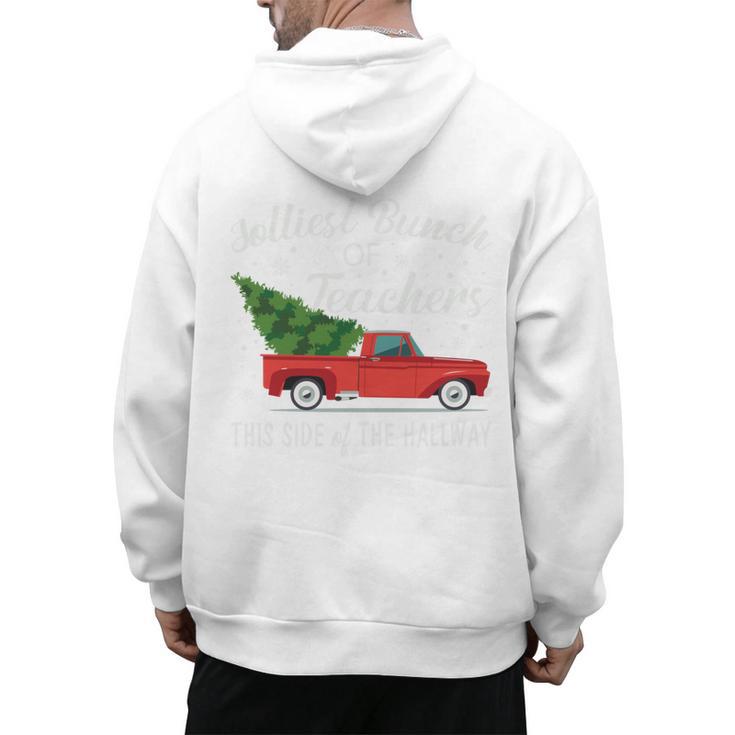 Jolliest Bunch Of Teachers This Side Of The Hallway Men's Hoodie Back Print