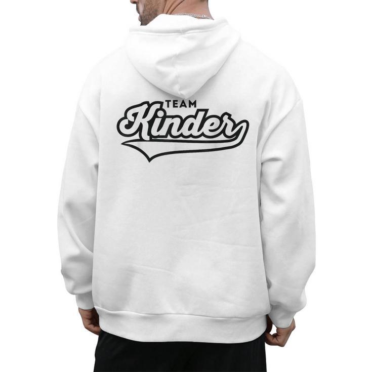 Kindergarten TEAM School Teacher Kinder Baseball-Style Shirt Men's Hoodie Back Print