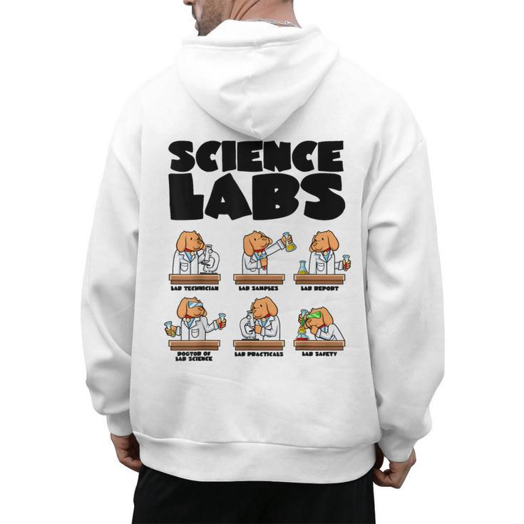 Labrador Retriever Science Labs Dog Lover Teacher Men's Hoodie Back Print