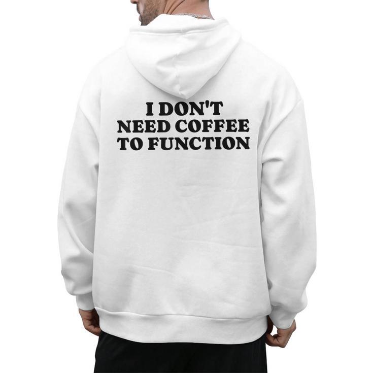 Lie Teacher Coffee Saying Humor School Women's Men's Hoodie Back Print