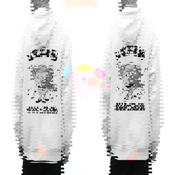 Little Miss Music Teacher Music Teacher Team Men&#x27;s Hoodie Back Print