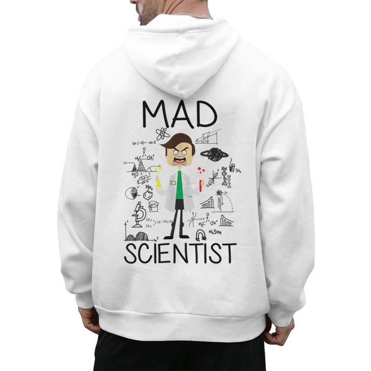 Mad Scientist Shirt Kids Boys Youth Science Teacher Men's Hoodie Back Print