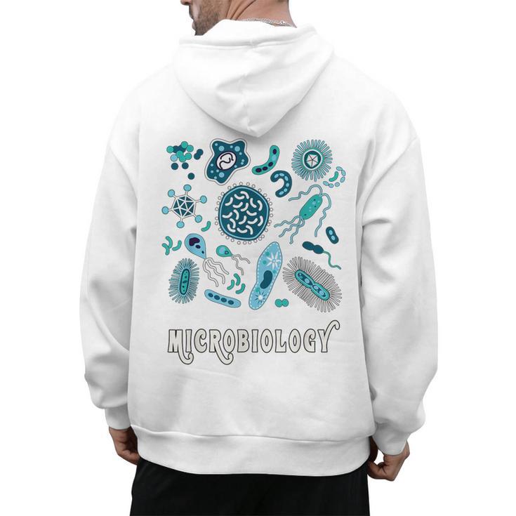 Microbiology Teacher Science Instructor Tee Shirt For Men Women Men's Hoodie Back Print