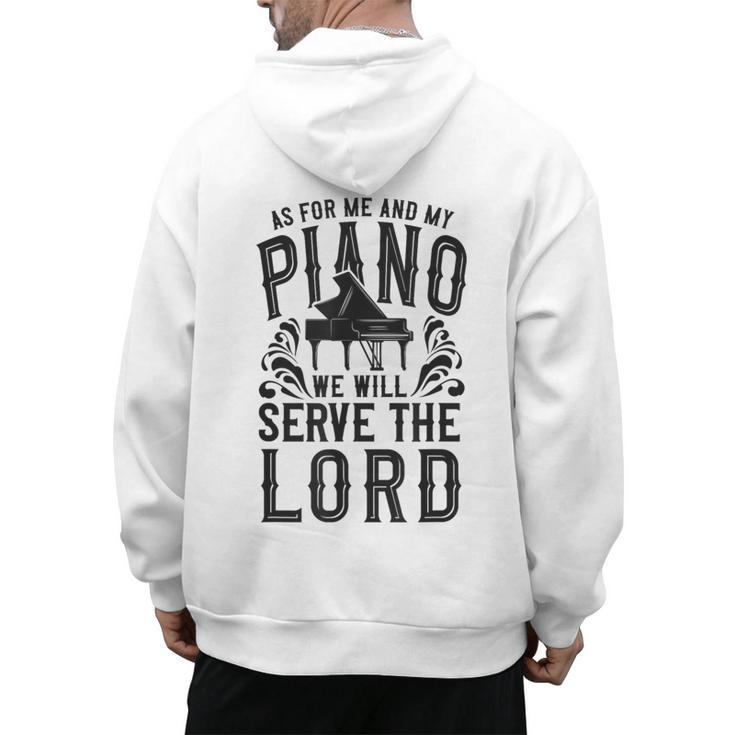 Piano Teacher Pianist Men's Hoodie Back Print