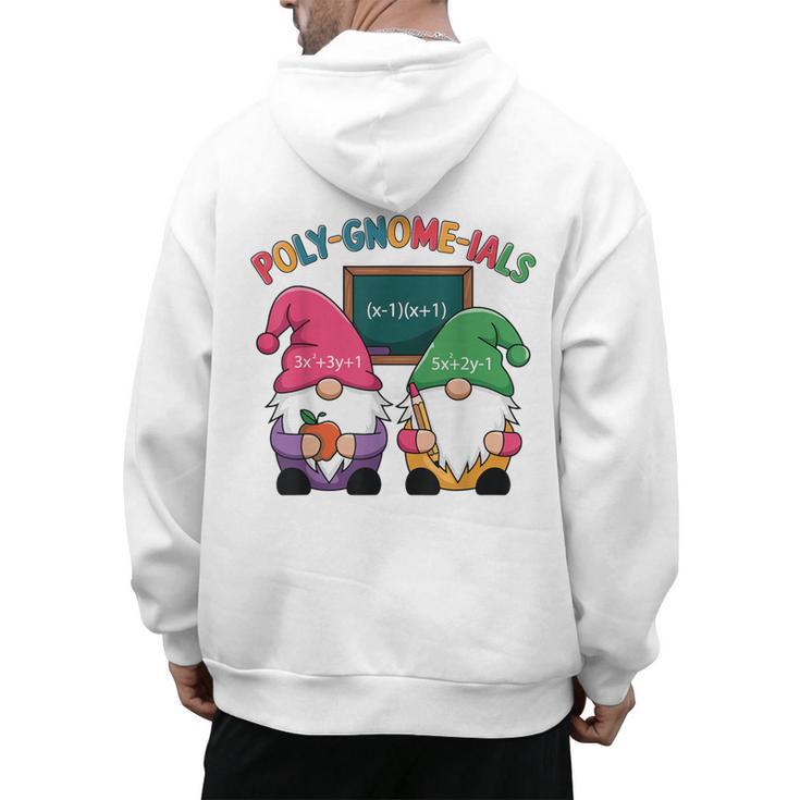 Poly-Gnome-Ials Algebra Teacher Calcul Teacher Men's Hoodie Back Print