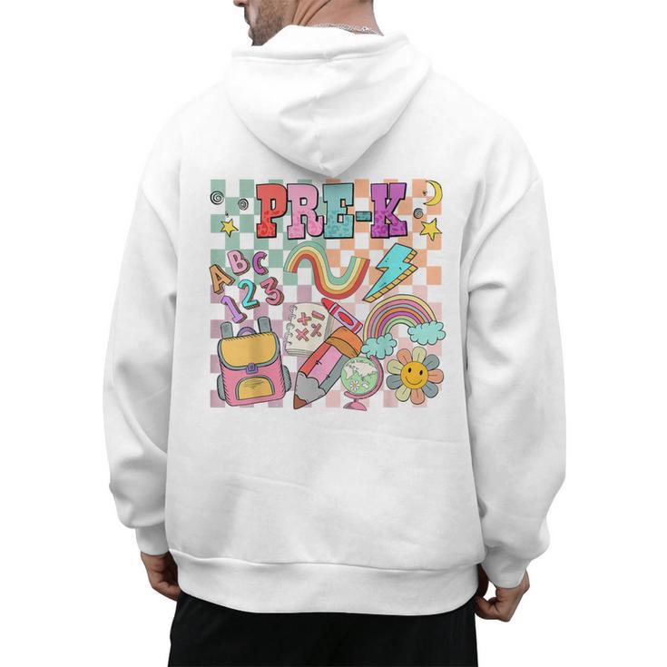 Pre K Back To School Teacher Student Men Women Kids Men's Hoodie Back Print