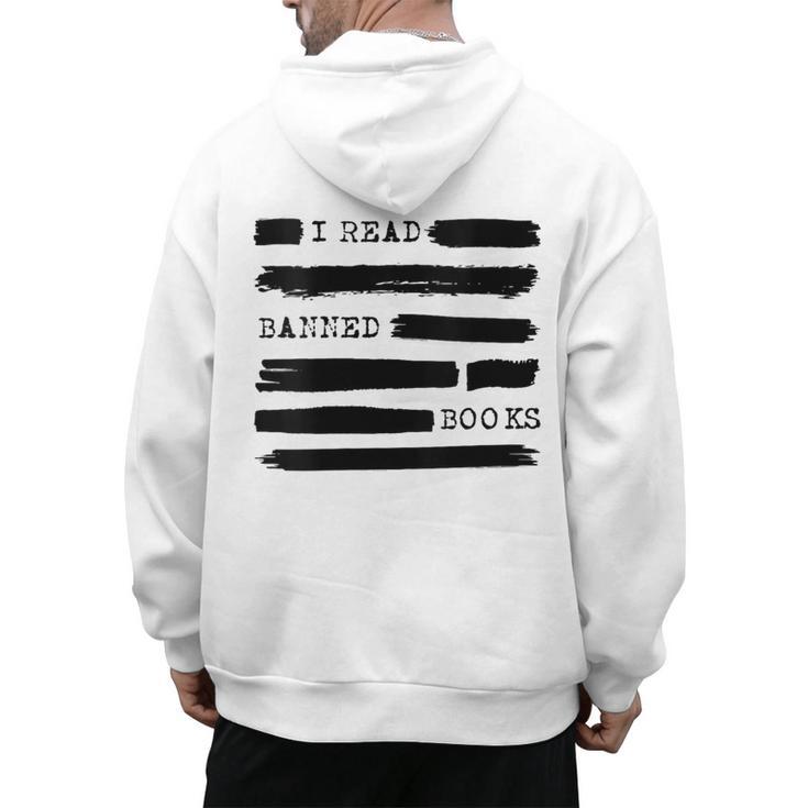 I Read Banned Books Banned Books Week Librarian Teacher Men's Hoodie Back Print