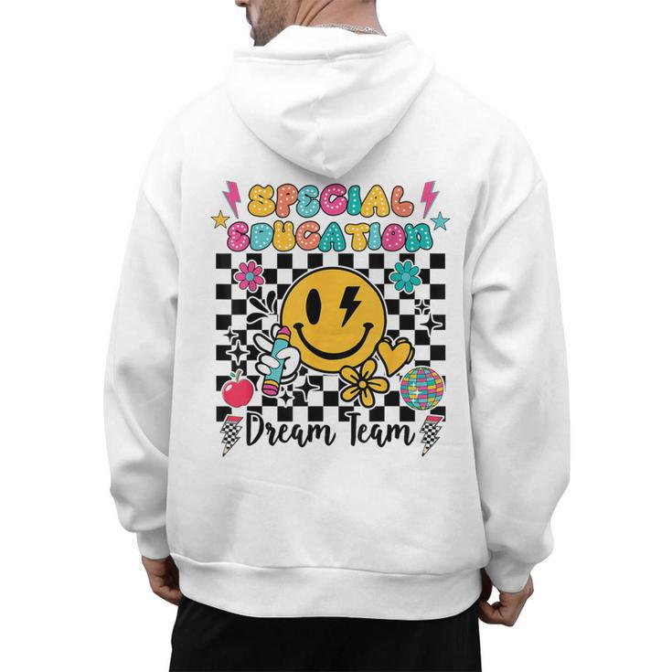 Retro Special Education Squad Groovy Dream Team Teacher Men's Hoodie Back Print, Groovy Teacher Gifts, trending gift Retro Special Education Squad Groovy Dream Team Teacher Men's Hoodie Back Print, Groovy Teacher Gifts, trending gift