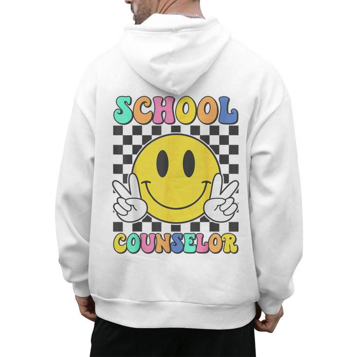 School Counselor Teacher Counseling Office School Guidance Men's Hoodie Back Print
