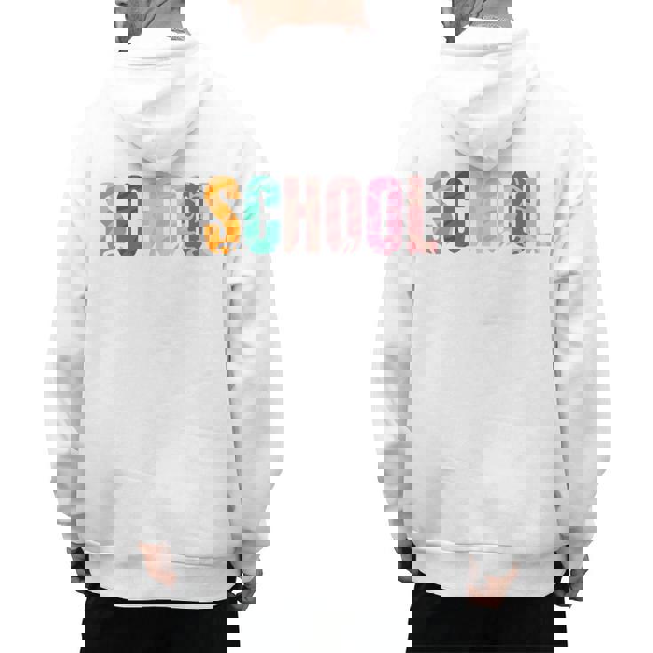 School Psychologist Rainbow Psychology Teacher Men&#x27;s Hoodie Back Print