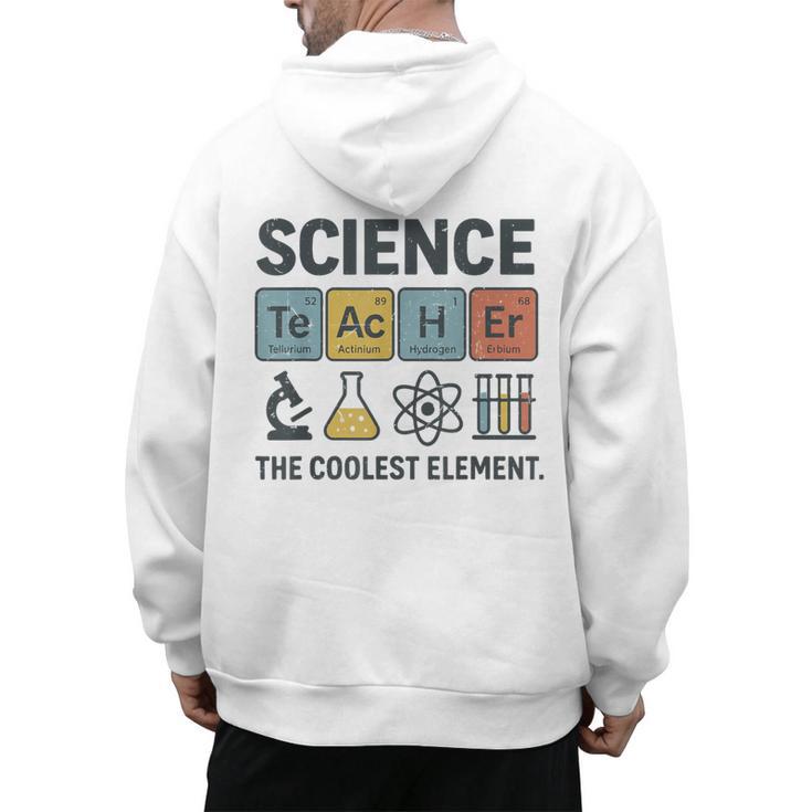 Science Teacher Periodic Table Jokes Chemistry Pun Men's Hoodie Back Print
