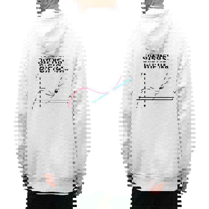 Sometimes I Go Off On a Tangent Math Teacher T Shirts Men Women Girls Kids Men&#x27;s Hoodie Back Print