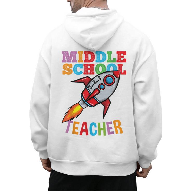 Space Middle School Teacher Back To School Men Women Kids Men's Hoodie Back Print, trending gift Space Middle School Teacher Back To School Men Women Kids Men's Hoodie Back Print, trending gift