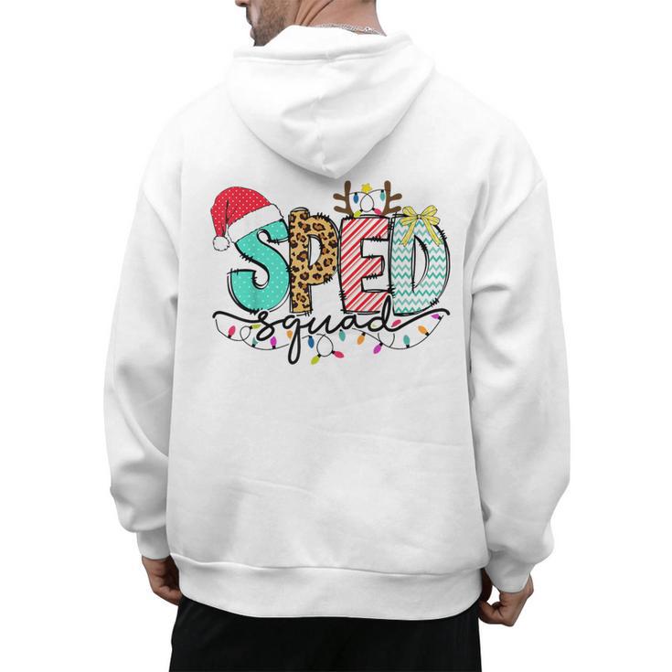 SPED Squad Special Education Teacher Autism Christmas Women Men's Hoodie Back Print, trending gift